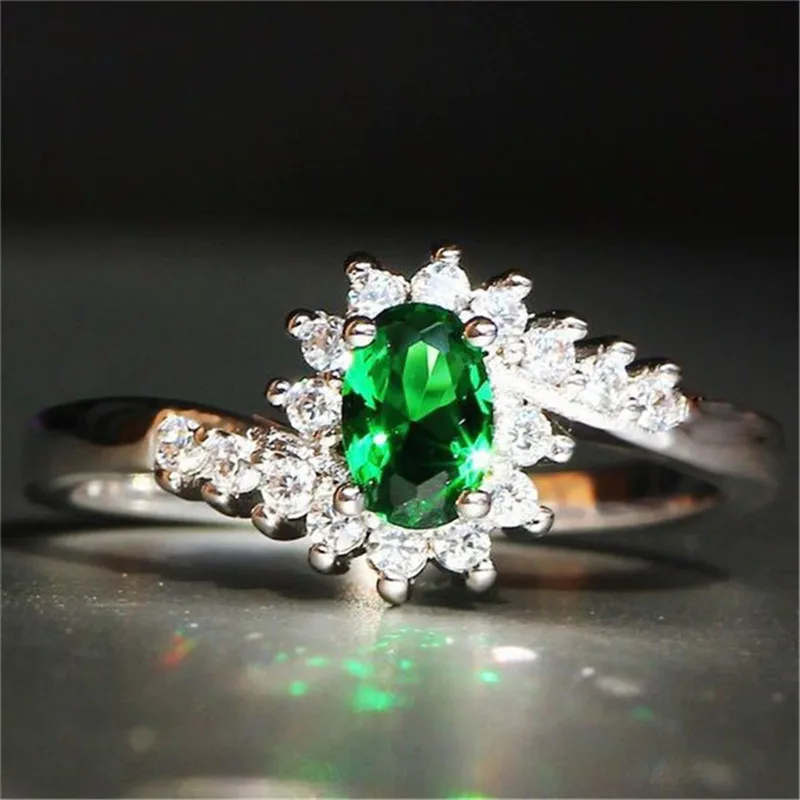 CC Rings For Women Bijouterie Trendy Jewelry Multicolor Oval Stone Cubic Zirconia Ringen Bridal Wedding Engagement Bijoux CC1391 - Image 3