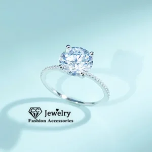 CC White Big Diamant Rings For Women Silver Color Fashion Jewelry Round 9*9mm Stone Wedding Bridal Engagement Accessory CC1607